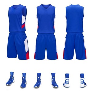 ชุดบาสเก็ตบอล เสื้อกีฬา ชุดกีฬาแบบกำหนดเอง ระบายอากาศได้ดี โพลีเอสเตอร์ 100% แขนกุด พิมพ์ลายคุณภาพสูง - Product Image 5