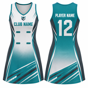 Uniforme de Netball sin Mangas Personalizado para Mujer, Color Personalizado, Logotipo Personalizado, Ligero, Duradero, Transpirable, Poliéster, Talla Adulto - Product Image 1