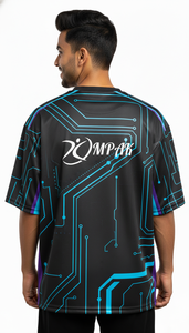 เสื้อยืดพิมพ์ซับลิเมชั่นโอเวอร์ไซส์สำหรับผู้ชายแฟชั่นสตรีทแวร์ลำลอง - Product Image 2