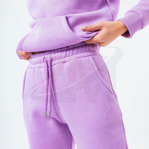 Trajes deportivos personalizados para mujer, conjuntos de dos piezas al por mayor OEM, pantalones de nailon, chándal con bloques de color y cremallera - Product Image 5