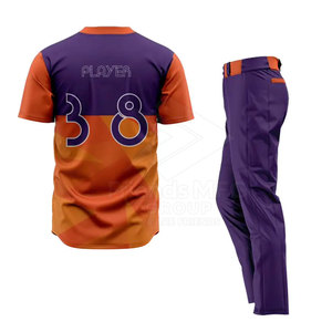 <b>Customized</b> Baseball Uniform Sports Team Wear Polyester Breathable Eco-Friendly Lightweight New Arrival - Product Image 2