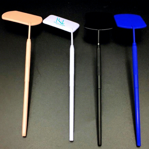 4 Different powder Coated Color And <b>Square</b> Shape Eyelash Extension <b>Mirror</b> Lash inspection <b>Mirror</b> Diamond Grip handle - Product Image 6