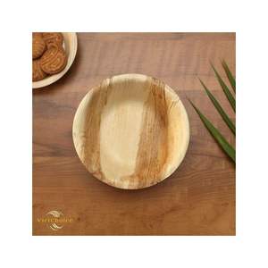 Tazones Desechables de Hoja de Palma Areca de Alta Calidad, Ecológicos, Estilo Vintage, Redondos con Bandeja, para Fiestas, Marca Vietchoice Premium de Quang Ngai - Product Image 4