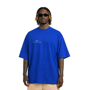 High Street Style Boxy Oversize T-Shirts Screen Printing <b>Graffiti</b> Design Cotton T-Shirt Loose Fit Classic Printed Men's Tees - Product Image 2