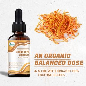 Gocce liquide personalizzate <span class=keywords><strong>Cordyceps</strong></span> <span class=keywords><strong>Sinensis</strong></span> con estratto di funghi integratori a base di erbe <span class=keywords><strong>Cordyceps</strong></span> liquido - Product Image 2