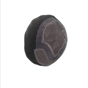 วิกผมผู้ชายแบบติดลูกไม้ด้านหน้า ผมแท้ อินเดียนเรมี่ บังคลาเทศ บอดี้เวฟ เส้นผมเดี่ยว 50% สีเทา ต่อผมเดรดล็อค - Product Image 1