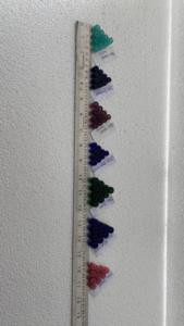 Cuentas de Vidrio Facetadas de Calidad Grado AAA, Coloridas, Rosa y Azul, Superficies Reflectantes, Hechas a Mano para la Fabricación de Joyería, Paquete a Granel - Product Image 5