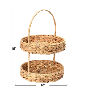 [ TENDENCIA DE VENTA ] Bandeja Multifuncional Ecológica de Bambú de 3 Niveles Clásica para Frutas, Verduras, Bocadillos y Otros Productos, Cesta Perfecta - Product Image 1