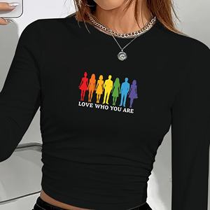 Pride LOVE WHO YOU ARE chemise à manches longues pour femme - Product Image 1