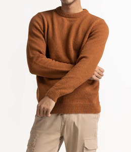 Ropa de Talla Grande para Hombre, Suéter de Punto con Cuello Redondo, Grueso y Holgado, Personalizado, Cálido - Product Image 4