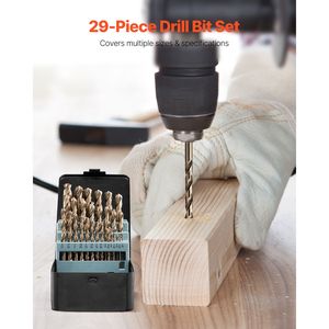 Jeu de 29 forets en cobalt M35 en acier rapide, longueur de travail 20 mm, pour percer le métal et l'acier inoxydable, avec étui de rangement - Product Image 2