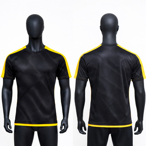 ขายส่งที่กําหนดเองเสื้อทีมฟุตบอลคลับทีมจูเนียร์2024/22บ้านย์สีฟ้าและสีเหลืองเสื้อฟุตบอลที่กําหนดเองเสื้อยืด - Product Image 1