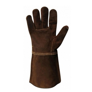 Hot Selling High Quality Customized Logo Printing Leather Welding <b>Gloves</b> Cotton Lining General Purpose Anti-Slip Breathable - Product Image 1