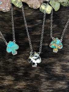 Collier en turquoise blanche de Kingman Royston fait main, en argent sterling, style bohème du Sud-ouest, cadeau pour elle - Product Image 5