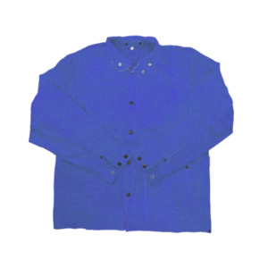 Veste de soudeur en cuir de vachette pleine fleur de qualité supérieure, vêtement de sécurité industriel, caractéristiques résistantes aux étincelles et au feu pour la protection corporelle - Product Image 2