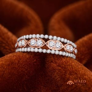 Anillo de compromiso y boda de plata de ley 925 con moissanita vintage, engaste de púas, joyería nupcial de lujo para mujer, estilo gujarati - Product Image 4