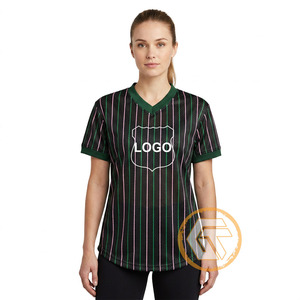 Alpha personnalisé |   T-shirt Kapa pour femmes - Col en V, manches courtes, 100 % coton, écologique, respirant, anti-plis, été - Product Image 2