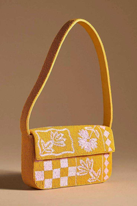 Sac bandoulière artisanal haut de gamme brodé de perles, sac à main en perles de rocaille - Product Image 5