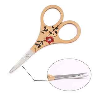 Ciseaux à poils de nez en acier inoxydable de qualité supérieure, à pointe incurvée et arrondie, pour la coupe des poils du visage, des oreilles et des sourcils, pour droitiers - Product Image 4