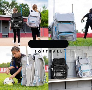Bolsa de Béisbol y Sóftbol de Gran Capacidad con Ruedas, Marca Rajput Group RG-BG-325, Fabricada en Poliéster Ripstop, Colores Personalizables - Product Image 2