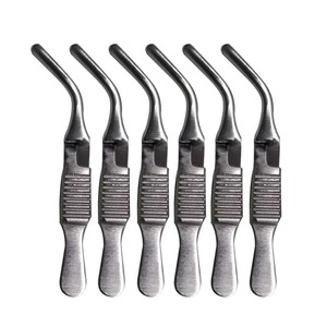 Pinces Bulldog courbées en acier inoxydable à mâchoires atraumatiques DeBakey, instruments cardiothoraciques réutilisables de haute qualité - Product Image 1