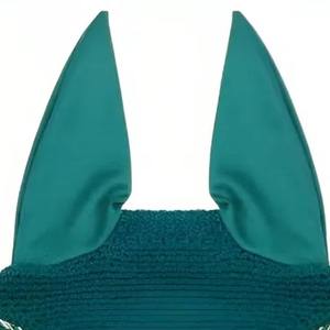 Voile anti-mouches respirant de qualité supérieure, style élégant pour l'entraînement et les concours équestres, bonnet d'oreille léger en crochet pour chevaux - Product Image 3