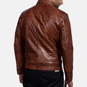 Season Classic Design Genuine Leather Long <b>Coat</b> Jacket for Men High Quality Casual Wear with <b>Heated</b> Zipper jacket for men - Product Image 1