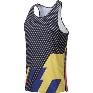 Camiseta sin mangas personalizada con sublimación para hombre, para maratón, carrera, chaleco sin mangas, transpirable, de punto. - Product Image 6