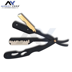 Rasoir de Barbier Premium Noir et Or, Rasoir Droit à Lame Unique pour Hommes et Femmes, Rasoirs pour le Corps, les Aisselles et le Visage - Product Image 2