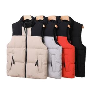 OEM Custom Logo Spring Solid Outdoor Men's <b>Quilted</b> Puffer Gilet Freestyle Streetwear Warm Canvas Waterproof Casual Breathable - Product Image 1