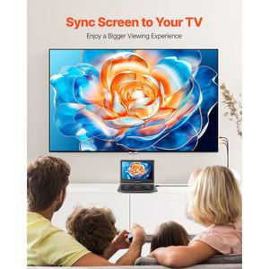 Schermo Portatile HD Girevole da 15,6 Pollici per Lettore DVD con Batteria Ricaricabile Integrata da 4,5-5 Ore, Doppi Altoparlanti e Supporto Sincronizzazione - Product Image 6