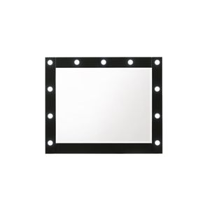 Specchio da Trucco Glamour Nero con Cornice e Luci LED Integrate - 1 Pezzo - Product Image 1