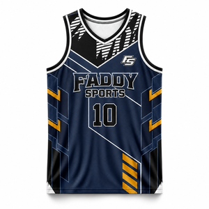 Maillot de basketball personnalisé à sublimation intégrale pour homme – Tenue d'entraînement respirante en mesh pour équipe – Vêtement de sport sans manches pour match - Product Image 1