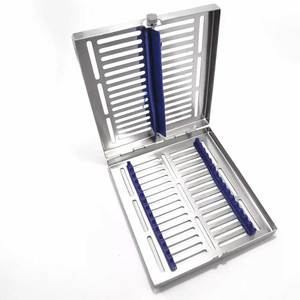 Caja de 15 Casetes para Esterilización en Autoclave para Instrumental Quirúrgico Dental, Bandeja de Acero Inoxidable para 15 Instrumentos SURGINEXA SOA-55479312 - Product Image 3