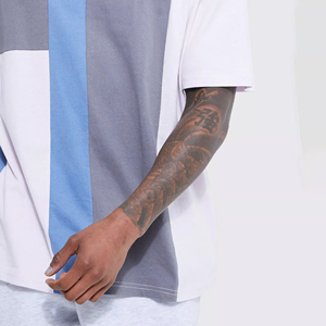 เสื้อยืดคอตตอนสตรีทแวร์ทรงโอเวอร์ไซส์ ไหล่ตก พิมพ์ลายคุณภาพสูง เนื้อผ้าหนา สำหรับผู้ชาย - Product Image 4