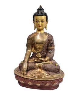 Laiton |   Statue de Tara Bouddha |   Bouddhiste tibétain |   Artisanat métallique |   Base de lotus |   Décoration d'autel |   Cadeau spirituel |   Fait main - Product Image 5