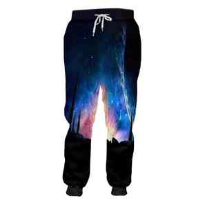 Jogging en toile à taille haute personnalisable avec impression par sublimation pour hommes, de bonne qualité, vente en gros de pantalons et de joggings - Product Image 3