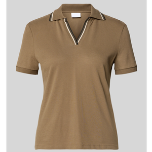 Camiseta de Alta Calidad Personalizada para Mujer, Cuello en V, Tejido de Punto, Transpirable, Manga Corta, Casual, Lisa, 100% Algodón - Product Image 2