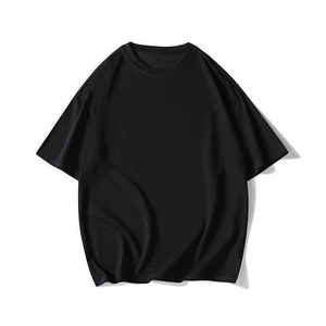 เสื้อยืดเทอร์รี่คุณภาพพรีเมียมทรงโอเวอร์ไซส์สำหรับผู้ชาย แขนสั้น คอกลม ทรงปกติ แบบโอเวอร์ไซส์ สั่งทำได้ - Product Image 2
