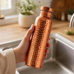 Botella de Agua de Cobre Puro de 1000ml, de Calidad Doméstica, Ecológica, Ayurvédica, Decorativa, para la Cena, Suministros del Fabricante, Más Vendida - Product Image 4