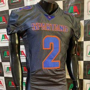 Maillot de football américain brodé grande taille respirant extensible sublimation pantalon rembourré manches usine réelle photo réelle - Product Image 3