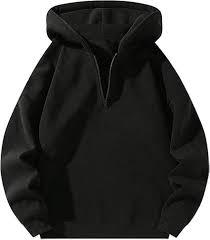 Hauts amples tendance pour jeunes, design bicolore, style streetwear, sweat-shirts pour hommes, col montant, demi-zip, pull-over - Product Image 2
