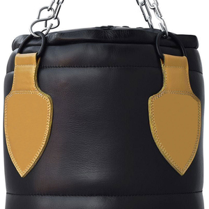 <b>Boxing</b> Training Bag Black PU Durable Sand Filled Adult Use with Chain Suspension High Quality For <b>Boxing</b> Training - Product Image 3