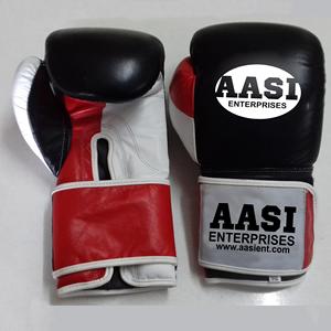 10oz 12oz lacets gants d'entraînement de boxe gants de boxe en cuir véritable combat sac de boxe MMA Muay Thai Sparring Kickboxing - Product Image 6