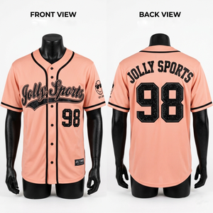 Camiseta de béisbol rosa para hombre, 180 GSM, poliéster, malla, sarga, sublimación personalizada, 100% algodón, corte holgado, estampada. - Product Image 2