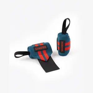 Nouvel arrivage de bracelets d'haltérophilie enveloppes de poignet élastiques respirantes personnalisées de 18 pouces pour les sangles de bandage de soutien de poignet de levage de puissance - Product Image 1