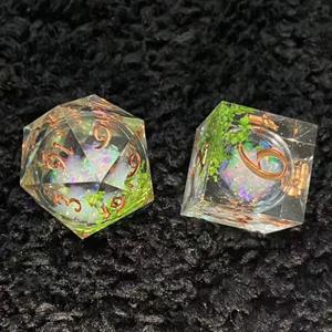 Ensemble de dés en résine de moulage avancé, dés polyédriques en résine de haute précision pour les jeux de rôle D&D, équipement de jeu de table, fournitures de dés - Product Image 3