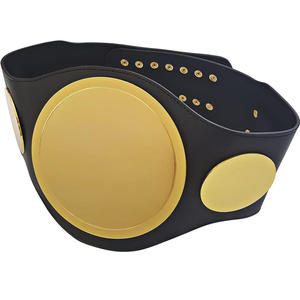 Cinturón de Campeonato de Lucha Libre Personalizado con Diseño de NEÓN BRILLANTE, en Cuero PU con Placa Dorada Decorativa Impresa por Transferencia de Calor, de Cintura Alta - Product Image 5