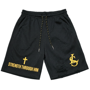 Trendy <b>Hip</b>-Hop American Unisex Mid Canvas Shorts Running Sports Casual Mesh Quick-Dry Basketball Drawstring Summer Training - Product Image 5