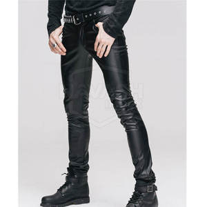 Top Quality Latest Design Men Leather Pants Wholesale Design Your Own Logo Men Leather Pants - Product Image 2